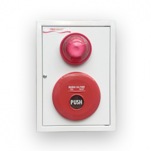 Hộp đựng tổ hợp chuông, đèn, nút báo cháy